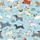 Women's Whimsical Dog Breeds Light Blue Playful Pugs Poodles Dachshunds Art Satin Pajamas Set - 2