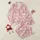 Cozy Style Lovers' Whimsical Rose Pink Seamless Pattern with Playful White & Blush Bunny Clouds & Hearts Satin Pajamas Set - 1