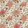 Women's Naturalistic Hand-Drawn Floral Muted Coral Pink Terracotta Olive Green Botanical Satin Pajamas Set - 2