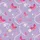 Women's Elegant Lilac Butterfly Rose Pink Pearl Floral Lavender Filigree Pattern Satin Pajamas Set - 2