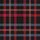 Women's Traditional Tartan Plaid Geometric Grid with Charcoal Black, Rich Red & Slate Blue-Gray Satin Pajamas Set - 2