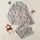 Women's Whimsical Light Grey Christmas Deep Red & Peach Gingerbread Reindeer Pattern Satin Pajamas Set - 1