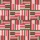 Women's Festive Interlocking Geometric Stripe Art with Pink, Red, Green, White Satin Pajamas Set - 2