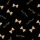 Women's Elegant Whimsical Black & Tan Bows 'Good Night Sweet Dreams' Pattern Satin Pajamas Set - 2