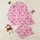 Women's Vibrant Fuchsia Pink Bows Cascading Ribbons Tiny Hearts Bubblegum Pattern Satin Pajamas Set - 1