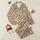 Women's Abstract Psychedelic Marbled Waves Espresso Cream Caramel Beige Satin Pajamas Set - 1
