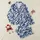 Women's Dynamic Deep Royal Blue White Sky Blue Sharp-Edged Geometric Plaid Tessellation Satin Pajamas Set - 1