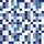 Women's Dynamic Deep Royal Blue White Sky Blue Sharp-Edged Geometric Plaid Tessellation Satin Pajamas Set - 2