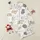 Cat Lovers' Whimsical Cartoon Cats with Beige Grey Brown White Patches, Pink Hearts, Paw Prints Satin Pajamas Set - 9waqr3konq
