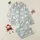 Women's Soft Blue-Grey Creamy Sleeping Cartoon Bear Whimsical Moon Star Pattern Satin Pajamas Set - 1