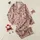 Women's Intricate Vintage Floral Lace Pattern Ecru on Dusty Rose Pink with Black Accents Seamless Vector Art Design Satin Pajamas Set - 1