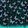 Women's Ethereal Neon Teal Magenta Butterfly & Cyan Vine All-Over Pattern Satin Pajamas Set - 2