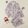 Women's Hand-Drawn Plum Floral Botanical Silhouette Pattern on Creamy Off-White Satin Pajamas Set - 1