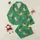 Animal Lovers' Whimsical Golden Yellow & White Tiger Emerald Green Polka Dot Jungle Pattern Satin Pajamas Set - 1