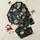 Women's Opulent Chinoiserie Peacock & Botanical Pattern with Emerald, Teal, Rose, Peach on Black Satin Pajamas Set - 1