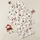 Women's Creamy Off-White Playful Dalmatian Puppies, Dark Red Hearts & Script Text Design Satin Pajamas Set - 1
