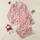 Women's Whimsical Pink Cherry Bow Scattered Pattern, Red Cherries, Petite Bows & Dotted Blossoms Satin Pajamas Set - 1