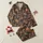 Western Enthusiasts' Illustrative Charcoal Desert Bucking Bronco & Cactus Pattern with Burnt Orange & Teal Satin Pajamas Set - 1