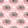 Women's Cute Sleeping Koalas & Scattered Hearts Pastel Pink Warm Grey Cartoon Illustrative Pattern Satin Pajamas Set - 2