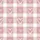 Women's Muted Rose Pink White Gingham Plaid Hand-Drawn Double Heart Pattern Satin Pajamas Set - 2