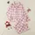 Women's Muted Rose Pink White Gingham Plaid Hand-Drawn Double Heart Pattern Satin Pajamas Set - 1
