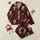 Women's High Contrast Gothic Bone-White Skull & Crimson Rose Tattoo Art Black Tapestry with Red Ink Drips Satin Pajamas Set - 1
