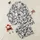 Women's Stark White Deep Black Tie Dye Organic Ink Bleed Liquid Marble Abstract Satin Pajamas Set - 1