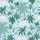 Nature Lovers' Whimsical Illustrative Sky Blue Tropical Jungle Leopard & Emerald Foliage Pattern Satin Pajamas Set - 2
