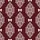 Women's Deep Maroon Pure White Floral Scroll Lace & Delicate Satin Bows Pattern Satin Pajamas Set - 2