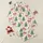 Women's Illustrative Creamy Off-White Hot Pink Bow Green Christmas Tree Golden Star Pattern Satin Pajamas Set - 1