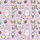 Women's Whimsical Lavender Bunny Fawn Chick Strawberry Ice Cream Star Moon Floral 2D Pattern Satin Pajamas Set - 2