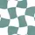 Women's Muted Dusty Teal Green White Distressed Organic Checkerboard Pattern Satin Pajamas Set - 2