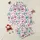 Women's Whimsical Fuchsia Pink Santa Teal Aqua Tree Light Pink Reindeer All-Over Holiday Pattern Satin Pajamas Set - 1