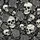 Women's Intricate Gothic Rose Skull Dark Romantic Black White Grey Illustrative Design Satin Pajamas Set - 2
