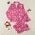 Women's Rich Bright Pink Cute Cartoon Teddy Bear Pattern with Light Pink Bears, Vibrant Hearts, 'LOVE SWEET' Text Satin Pajamas Set - 1