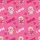 Women's Rich Bright Pink Cute Cartoon Teddy Bear Pattern with Light Pink Bears, Vibrant Hearts, 'LOVE SWEET' Text Satin Pajamas Set - 2