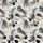 Women's Abstract Flowing Organic Sheer-Inspired Charcoal Espresso Beige Design Satin Pajamas Set - 2