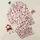 Women's Vibrant Poppy Red Bell-Shaped Flowers & Delicate Blossoms Botanical Print on Pure White Satin Pajamas Set - 1