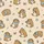 Women's Whimsical Capybara Beige Pattern: Blue Headphones, Pink Flowers, Purple Crowns & Stars Satin Pajamas Set - 2