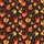 Women's Dynamic Flame Motifs Vibrant Orange Red Yellow Flat Graphic Fire Art Deep Charcoal Black Satin Pajamas Set - 2