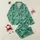 Women's Organic Teal Green Sea Turtle Coral Starfish Watercolor Marine Flora Satin Pajamas Set - 1