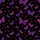 Women's Illustrative Royal Purple Fuchsia Gradient Butterfly & Pink Star Pattern Satin Pajamas Set - 2