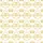 Women's Elegant White Gold Ornate Crown Floral Sprig Tendril Pattern Satin Pajamas Set - 2