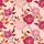 Women's Blush Peach Peony Rose Floral & Burnt Orange Leaf Watercolor Botanical Print Satin Pajamas Set - 2