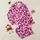 Women's Dynamic Organic Amoeba Abstract Camouflage Blush Pink Fuchsia Eggplant Pattern Satin Pajamas Set - 1