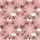 Women's Elegant Dusty Rose Intricate Snowflake Muted Gold Bells Winter Foliage Pattern Satin Pajamas Set - 2