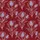 Women's Elegant Minimalist Stylized Tulip Leaf Pattern Crisp White Dusty Lavender on Dark Red Satin Pajamas Set - 2