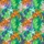 Women's Painterly Emerald Green Ocean Reef with Terracotta Turtles, Pink & Purple Coral, Indigo Urchins Pattern Satin Pajamas Set - 2
