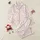 Women's Off-White Hand-Drawn Stylized Floral Pastel Pink Blooms Sage Green Pattern Satin Pajamas Set - 1