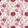Women's Romantic Pink Rose & Fuchsia Floral Illustration with Sage Green Leaves Satin Pajamas Set - 2